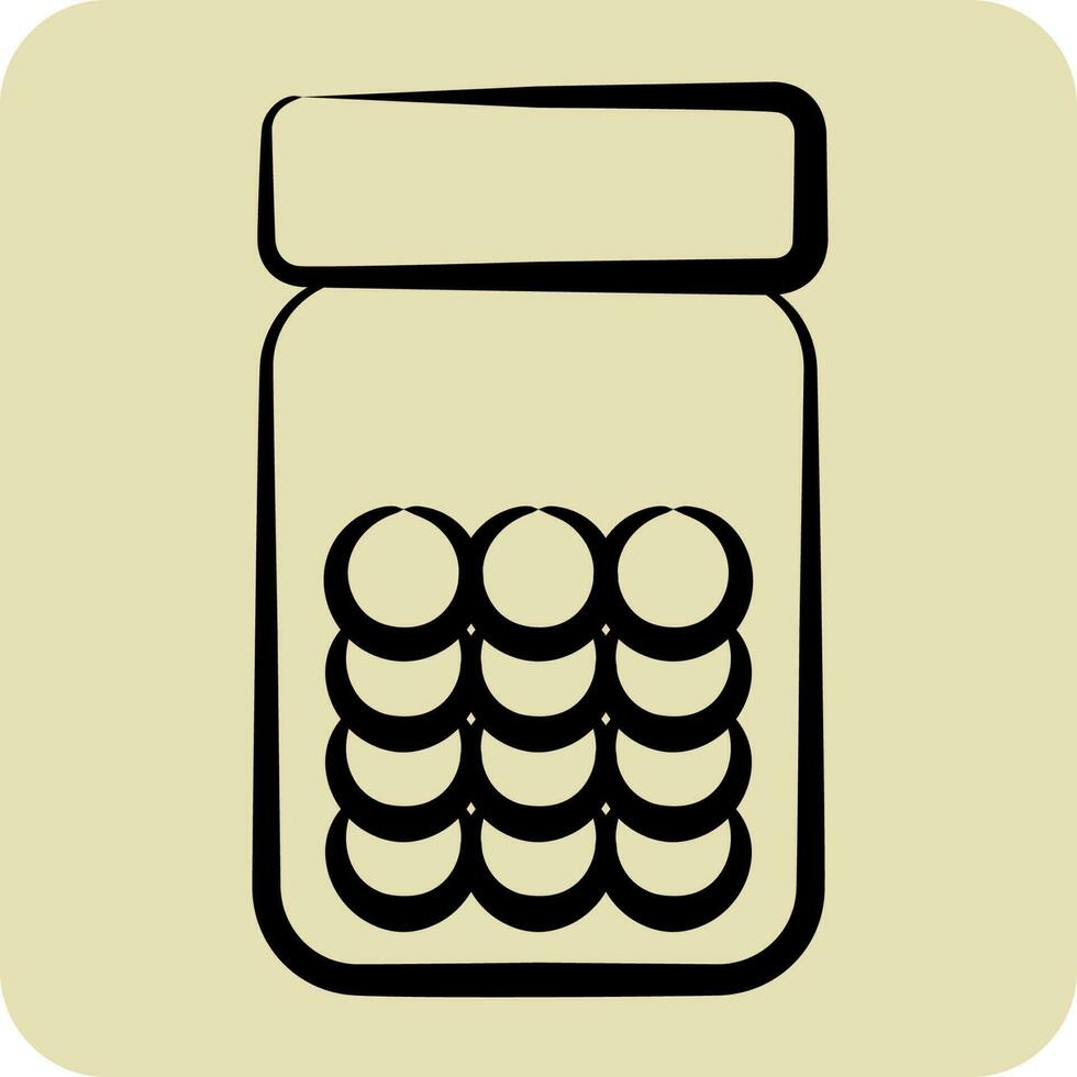 Icon Laddu. related to Eid Al Fitr symbol. glyph style. islamic. ramadhan. simple illustration vector