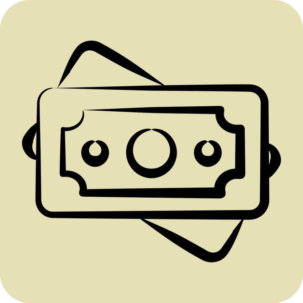 Icon Money 2. related to Eid Al Fitr symbol. glyph style. islamic. ramadhan. simple illustration vector