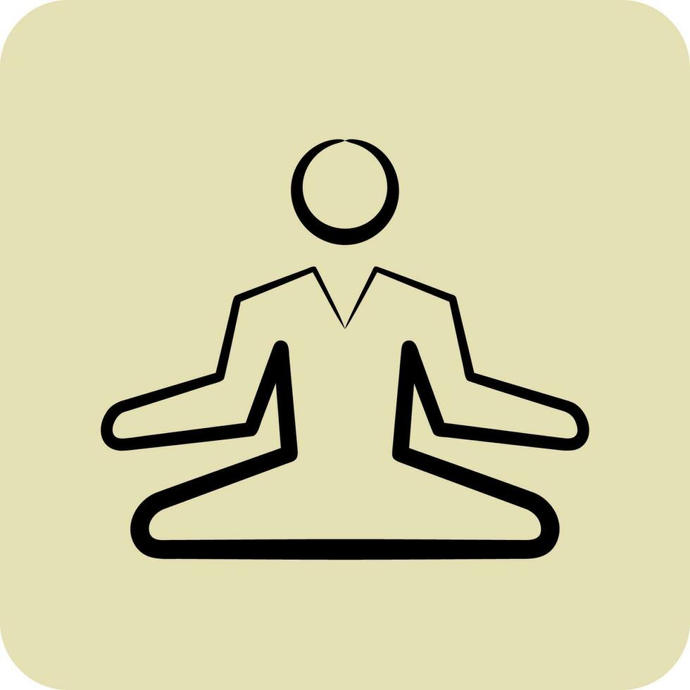 Icon Stress Relief. related to Psychological symbol. glyph style. simple illustration. emotions, empathy, assistance vector