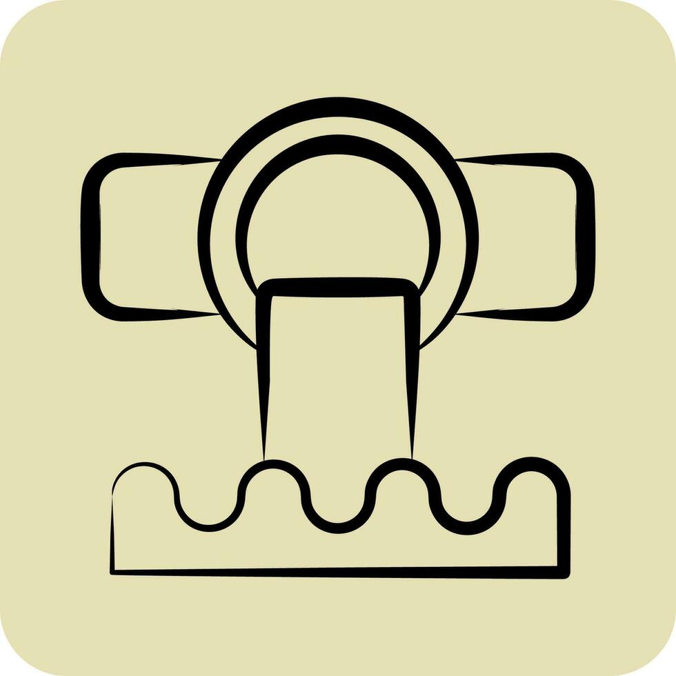 Icon Sewer. related to Environment symbol. glyph style. simple illustration. conservation. earth. clean vector
