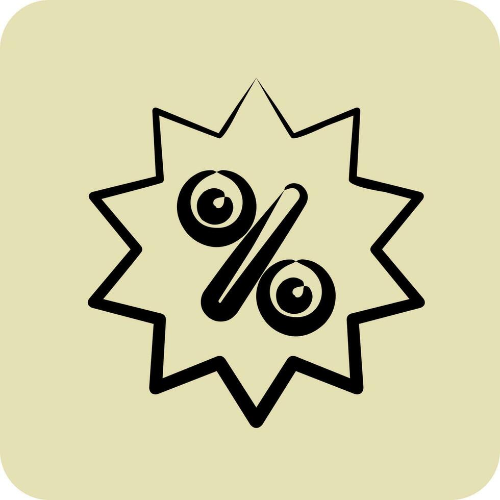 Icon Best Offer. related to Online Store symbol. glyph style. simple illustration. shop vector