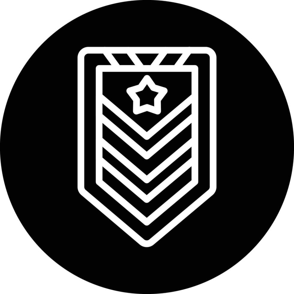 Ejército cheurón vector icono diseño
