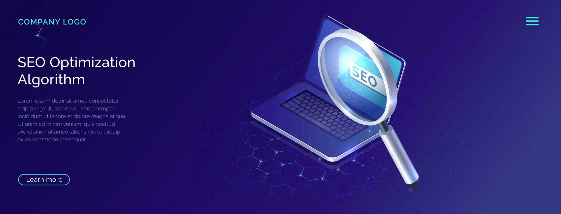 SEO, buscar motor mejoramiento algoritmo concepto vector