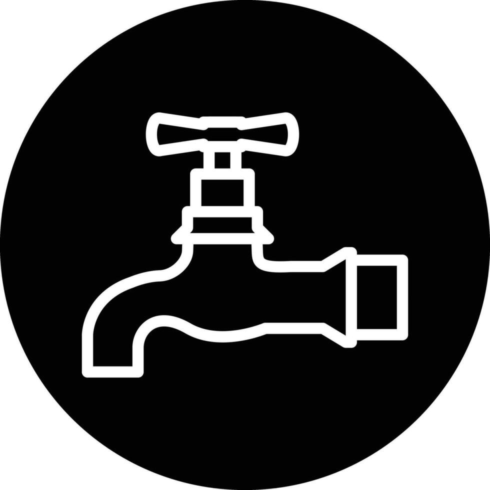 Water Tap Vector Icon Design