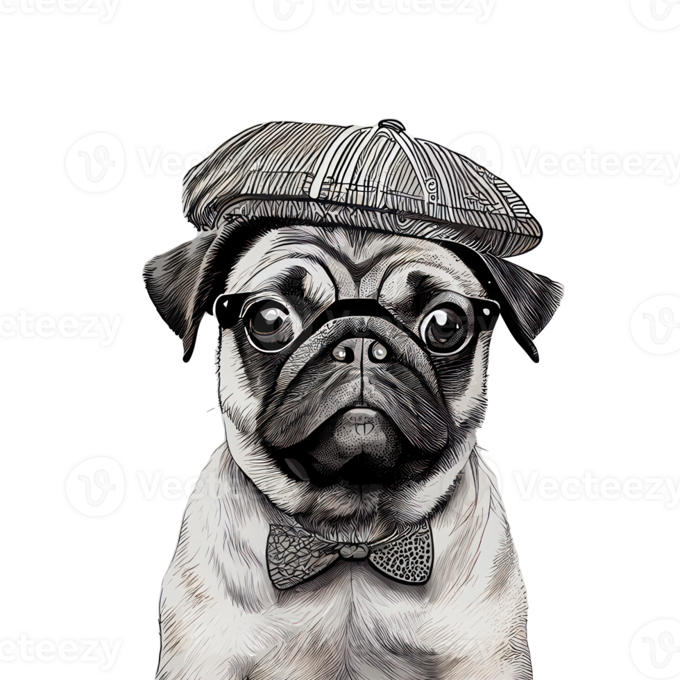 Pug dog . 23356988 PNG