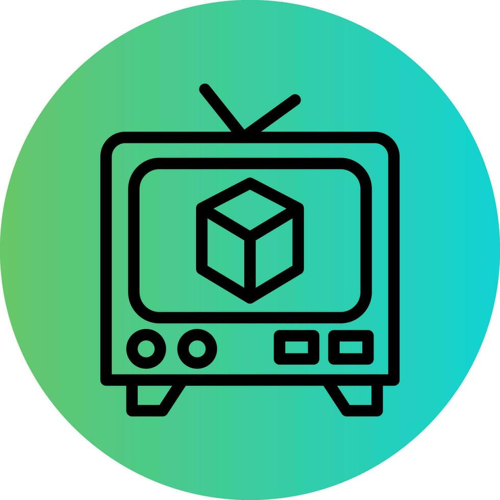 Television Vector Icon Design