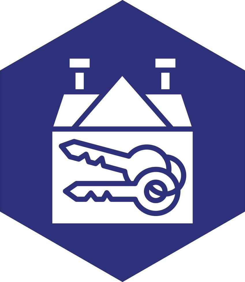 House Key Vector Icon design