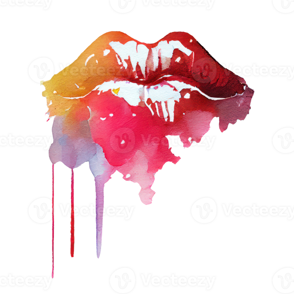 pink red lips . png