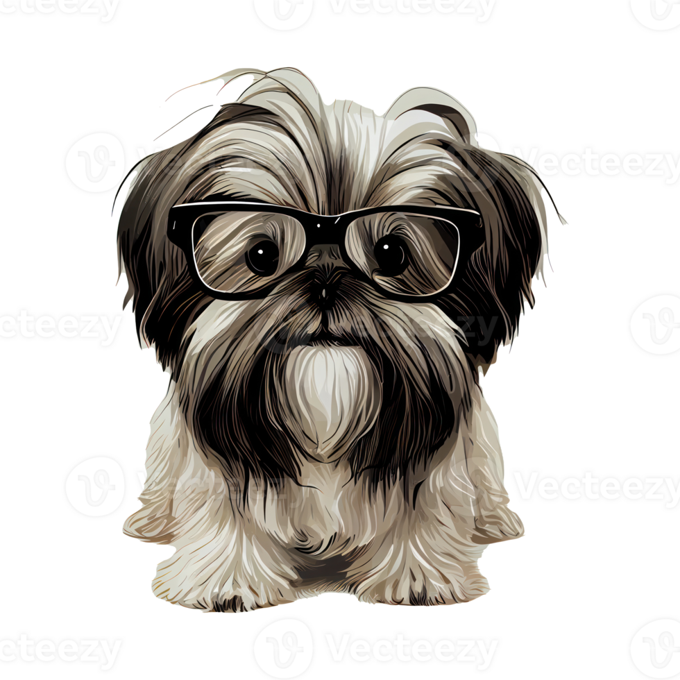 shih tzu chien . ai généré png