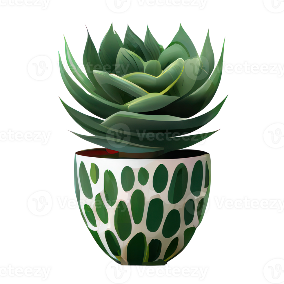 Beautiful plants in ceramic pots . png