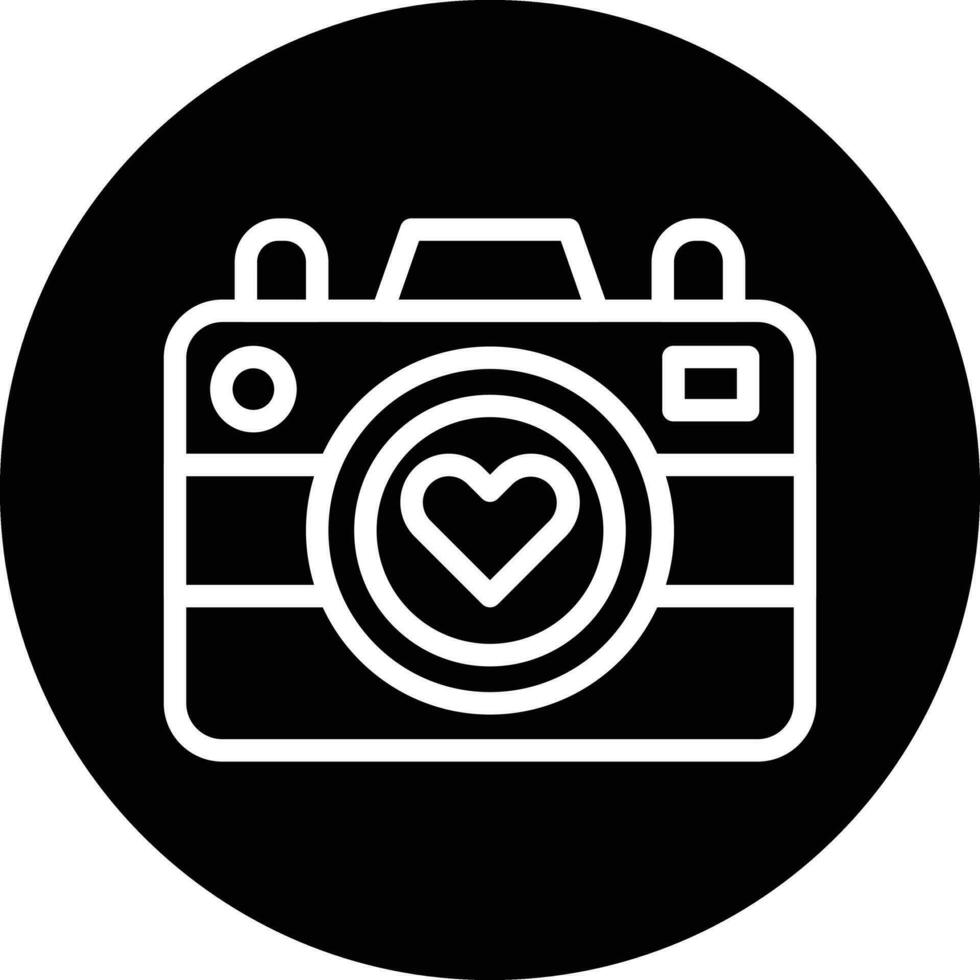 Wedding Camera Vector Icon Design