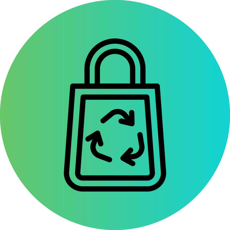 Recycle Bag Vector Icon Design