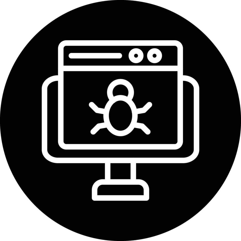 diseño de icono de vector de error de sitio web