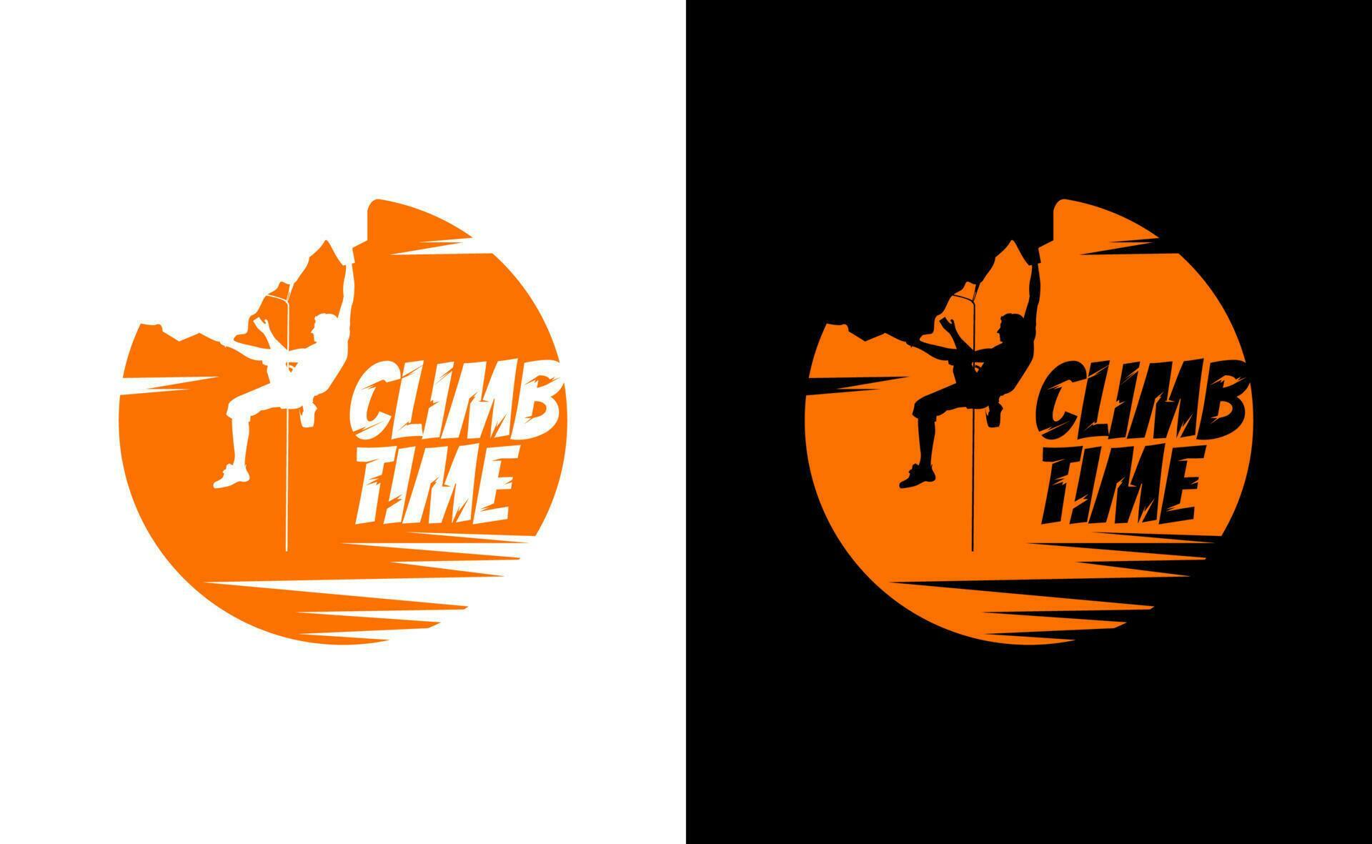 climber theme design template. hiking tshirt design. rock climber