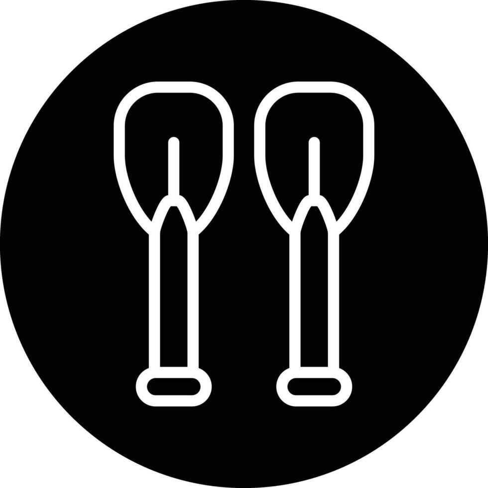 Paddles Vector Icon Design