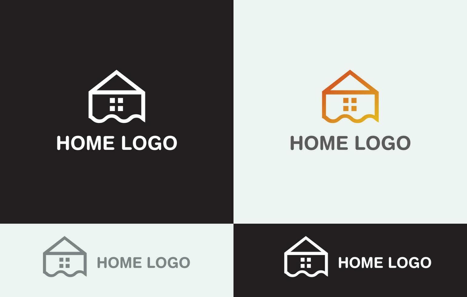 hogar idea logo diseño vector eps