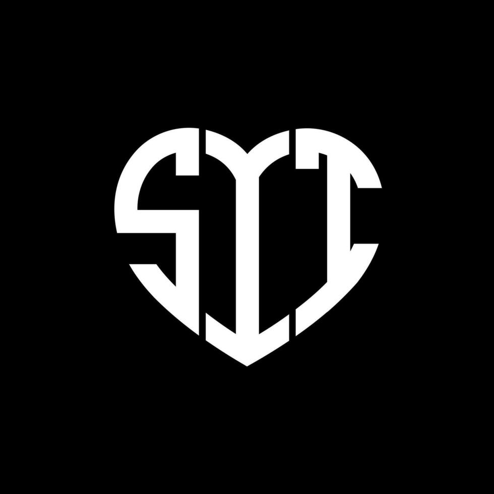 SIT creative love shape monogram letter logo. SIT Unique modern flat abstract vector letter logo design.