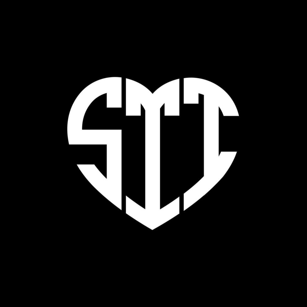 STT creative love shape monogram letter logo. STT Unique modern flat abstract vector letter logo design.