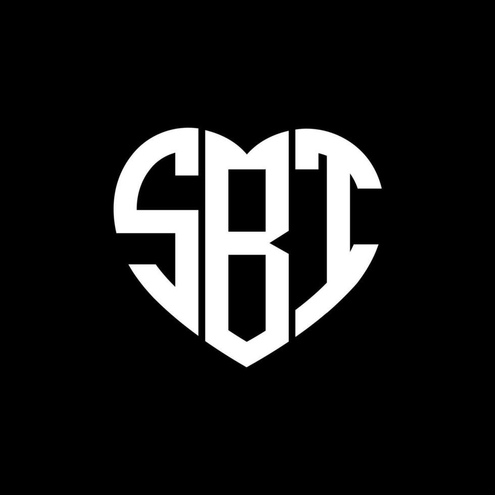 SBT creative love shape monogram letter logo. SBT Unique modern flat abstract vector letter logo design.