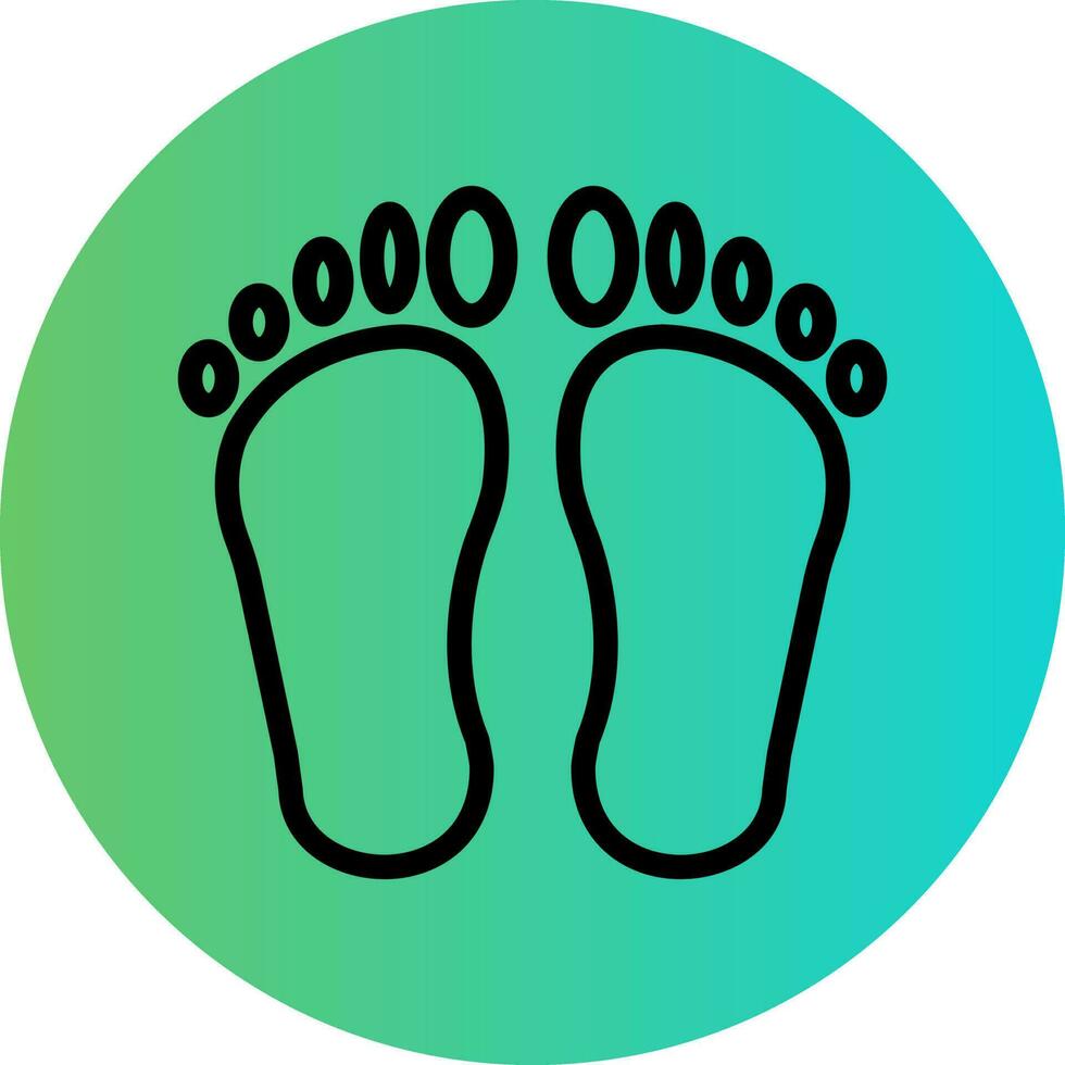 Footprint Vector Icon Design
