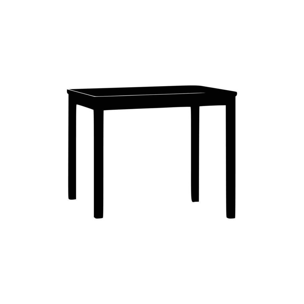 Nice Table silhouettes vector Design. Black illustration. Black Table.