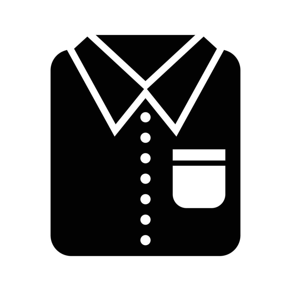 camisa vector sólido icono estilo ilustración eps 10