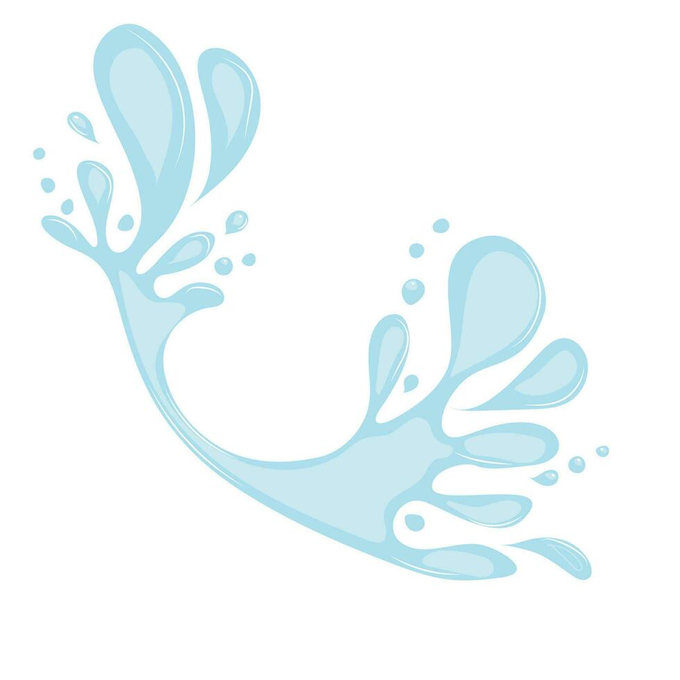 splash water drop vector icon