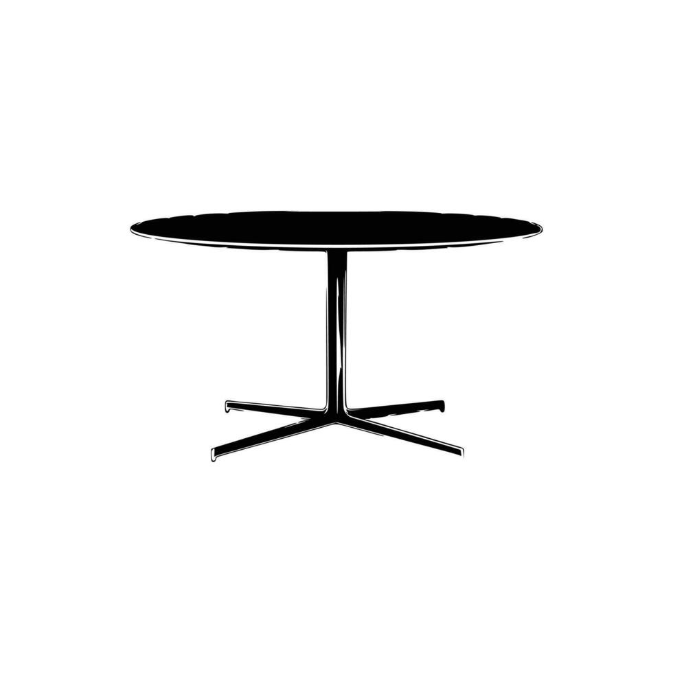 Nice Table silhouettes vector Design. Black illustration. Black Table.