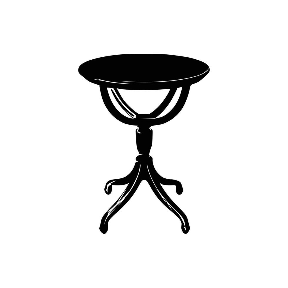 Nice Table silhouettes vector Design. Black illustration. Black Table.