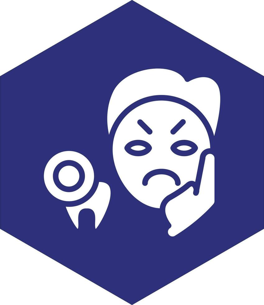 Toothache Vector Icon design