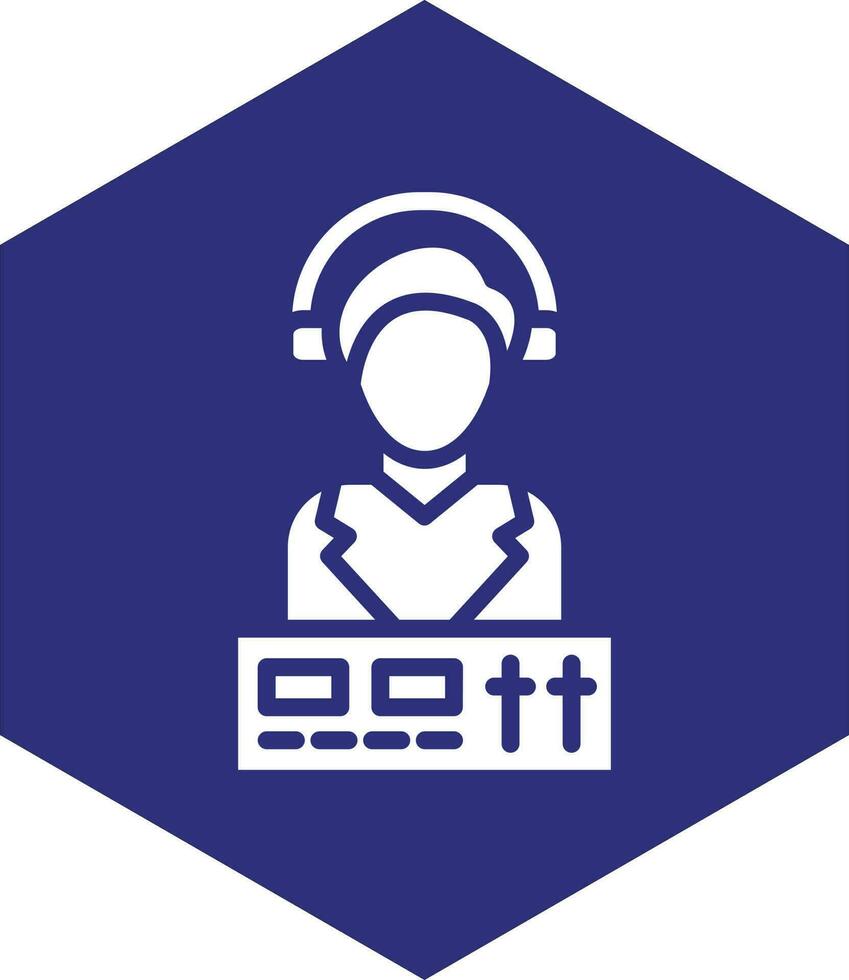 DJ Vector Icon design