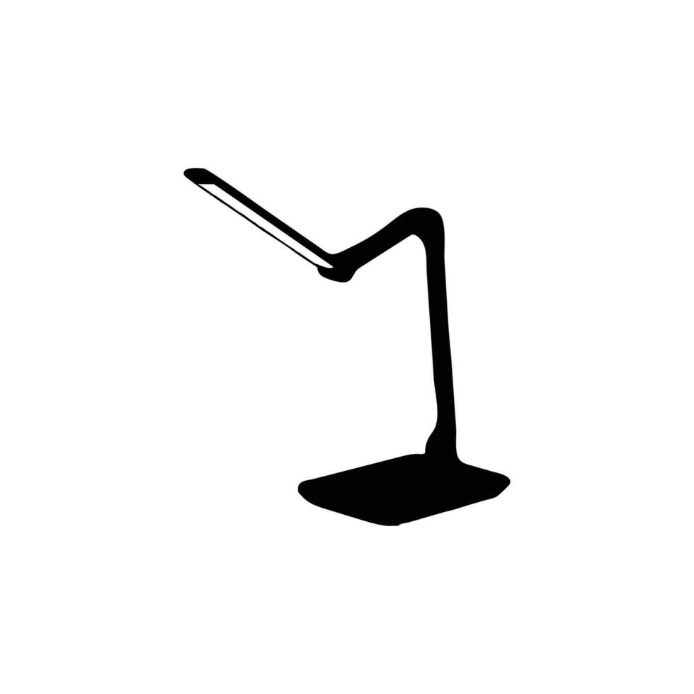 Table light silhouette, lamps Flat style vector illustration. Black light, lamp silhouette set, lamps set.