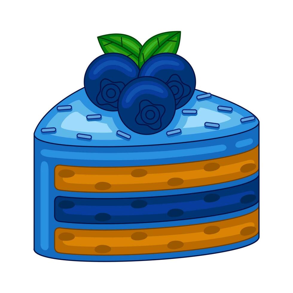 Blueberry Cakes in vector illustration