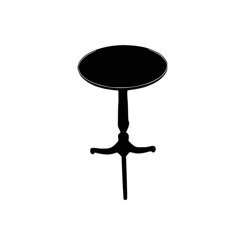 Nice Table silhouettes vector Design. Black illustration. Black Table.