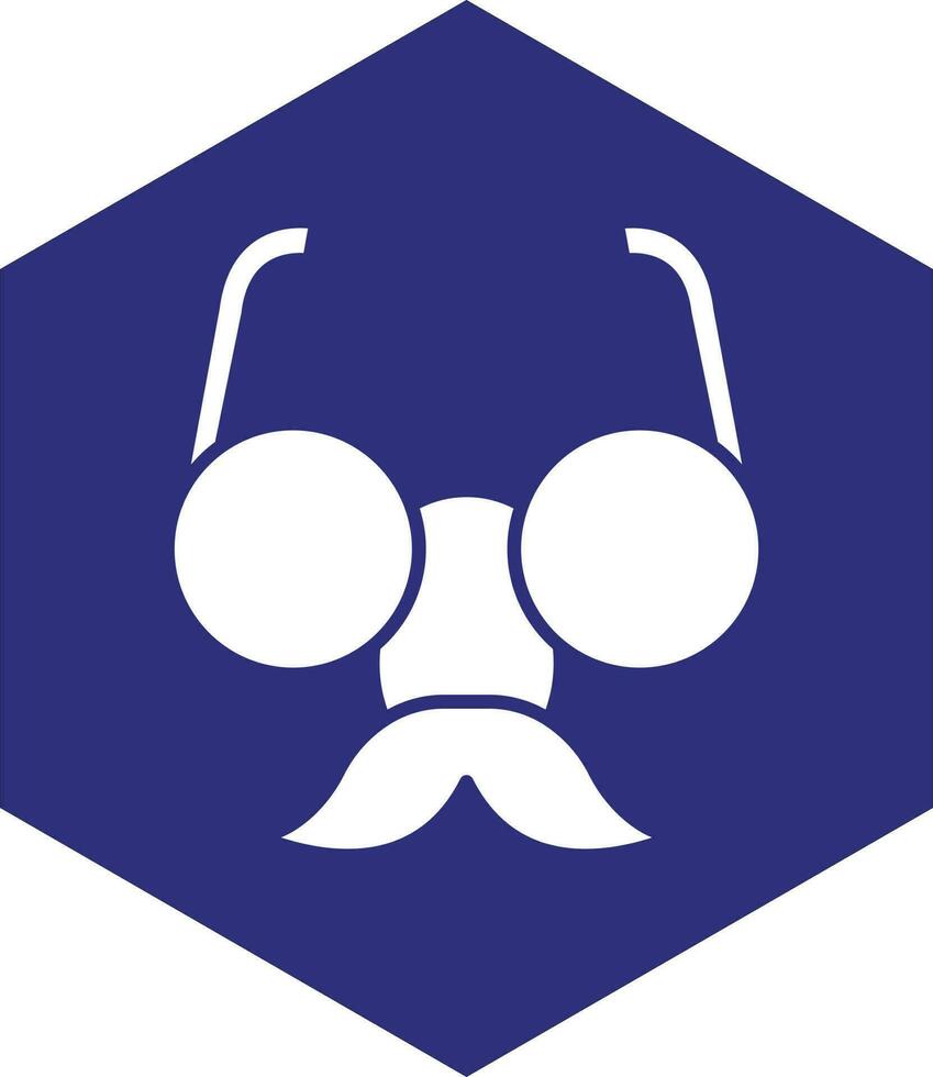 diseño de icono de vector de gafas divertidas