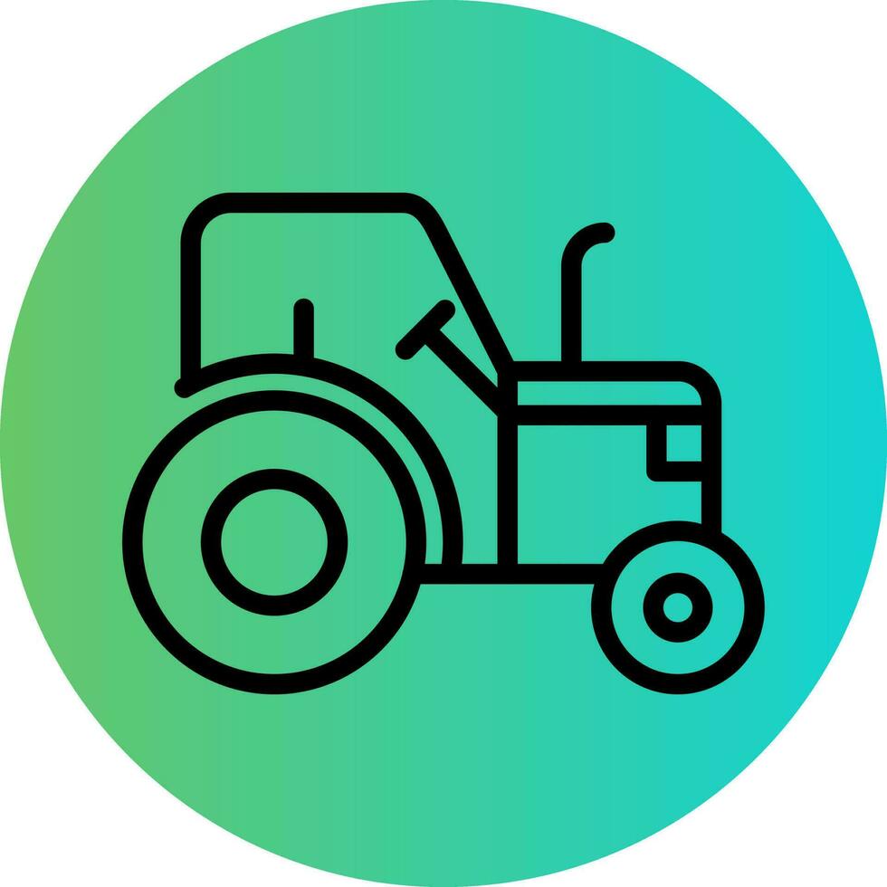 Tractor Vector Icon Design