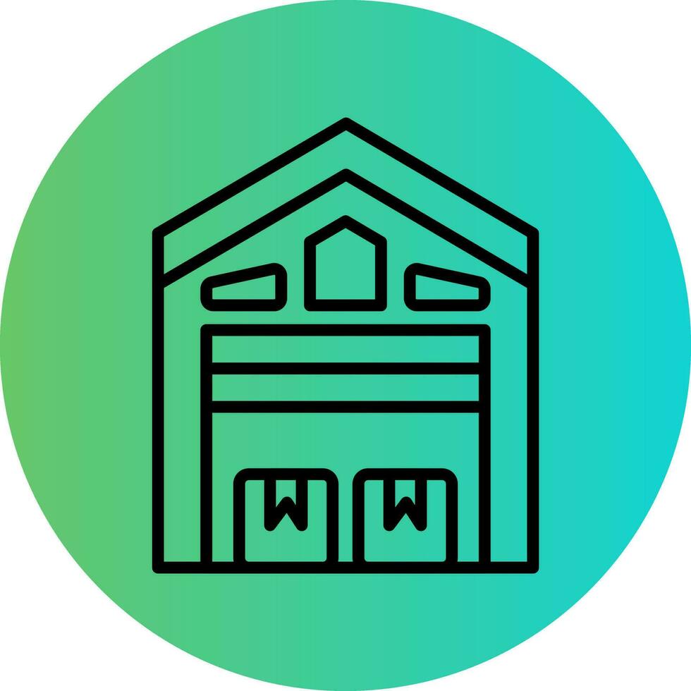 Warehouse Vector Icon Design