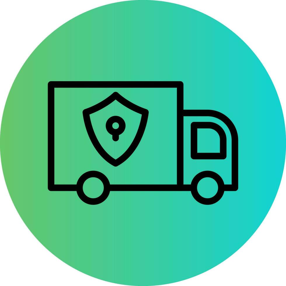 Locked Delivery Vector Icon Design
