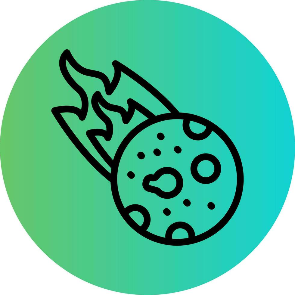 Comet Vector Icon Design