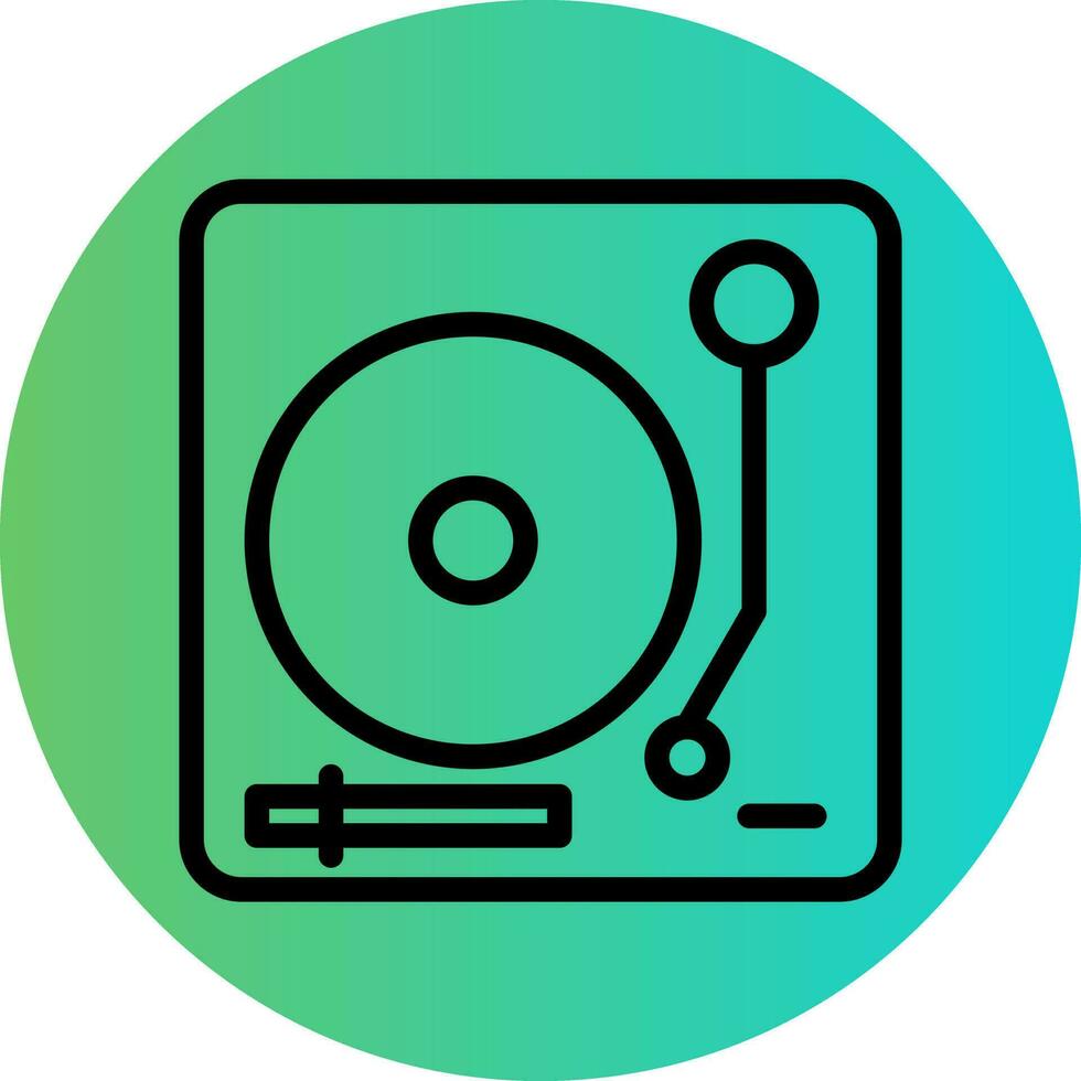 Turntable Vector Icon Design
