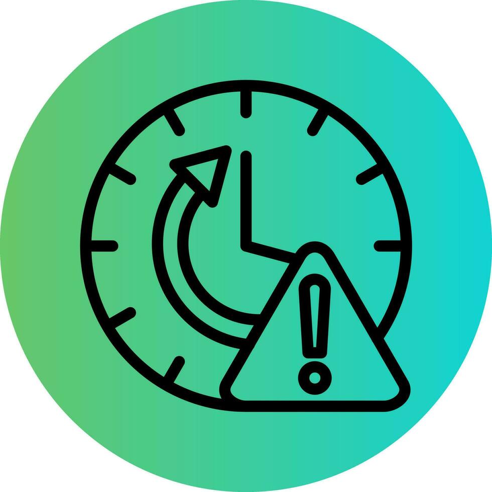 Time Alert Vector Icon Design