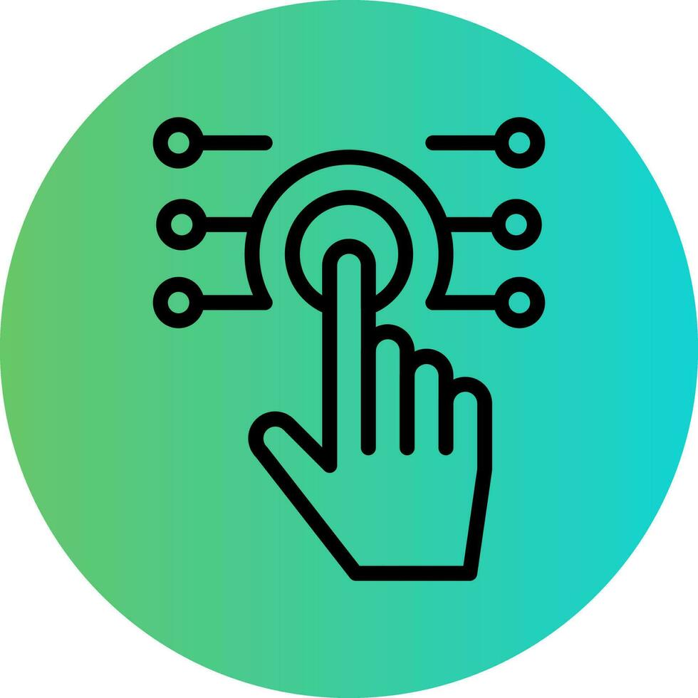 Touch Technology Vector Icon Design