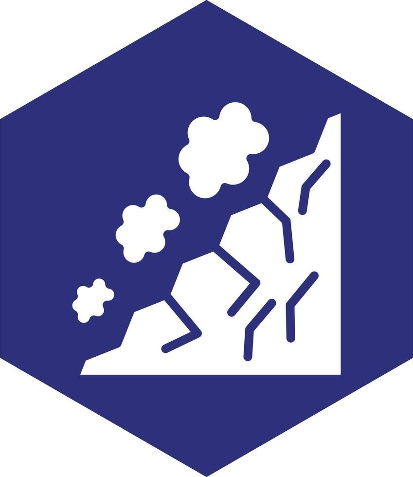 Snow Avalanche Vector Icon design