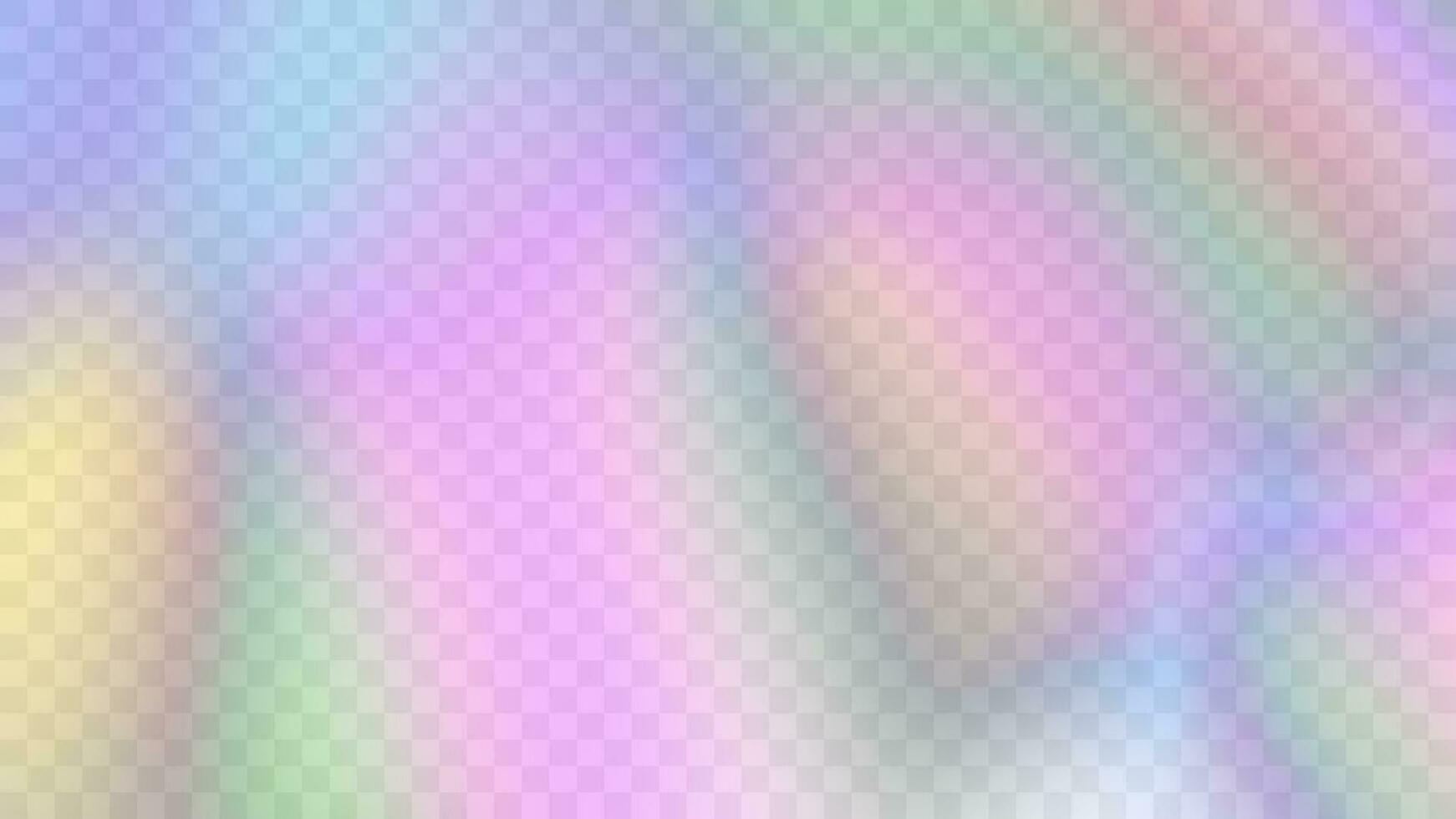 Modern blurred gradient background in trendy retro 90s, 00s style. Y2K aesthetic. Rainbow light prism effect. Hologram reflection. Poster template for social media posts, digital marketing vector