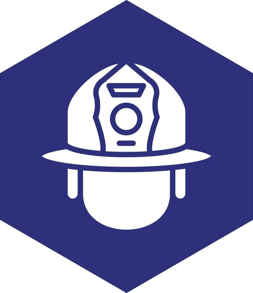 Firefighter Helmet Vector Icon design