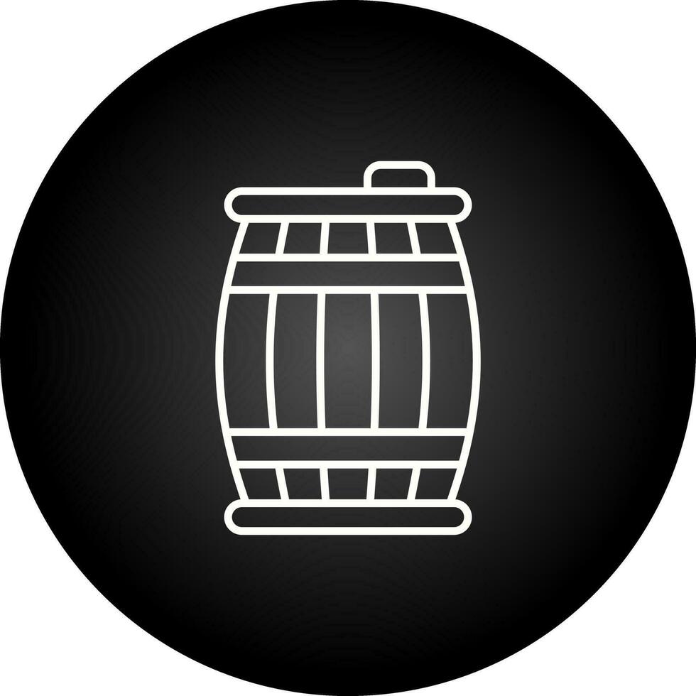 icono de vector de barril