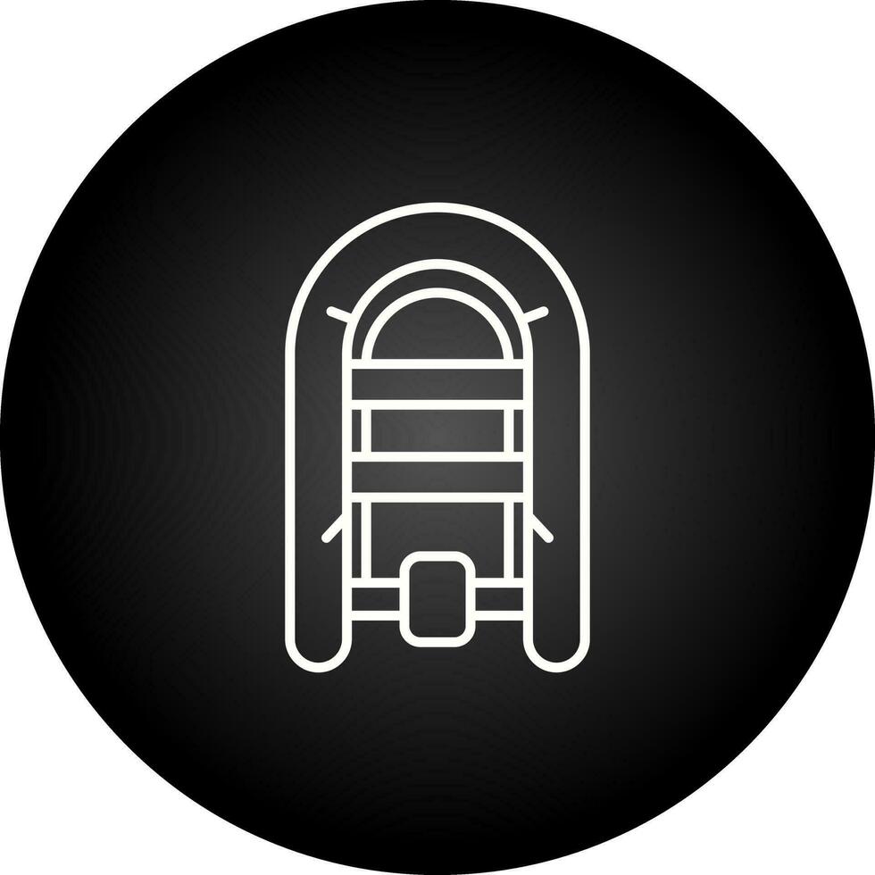 Inflatable Boat Vector Icon