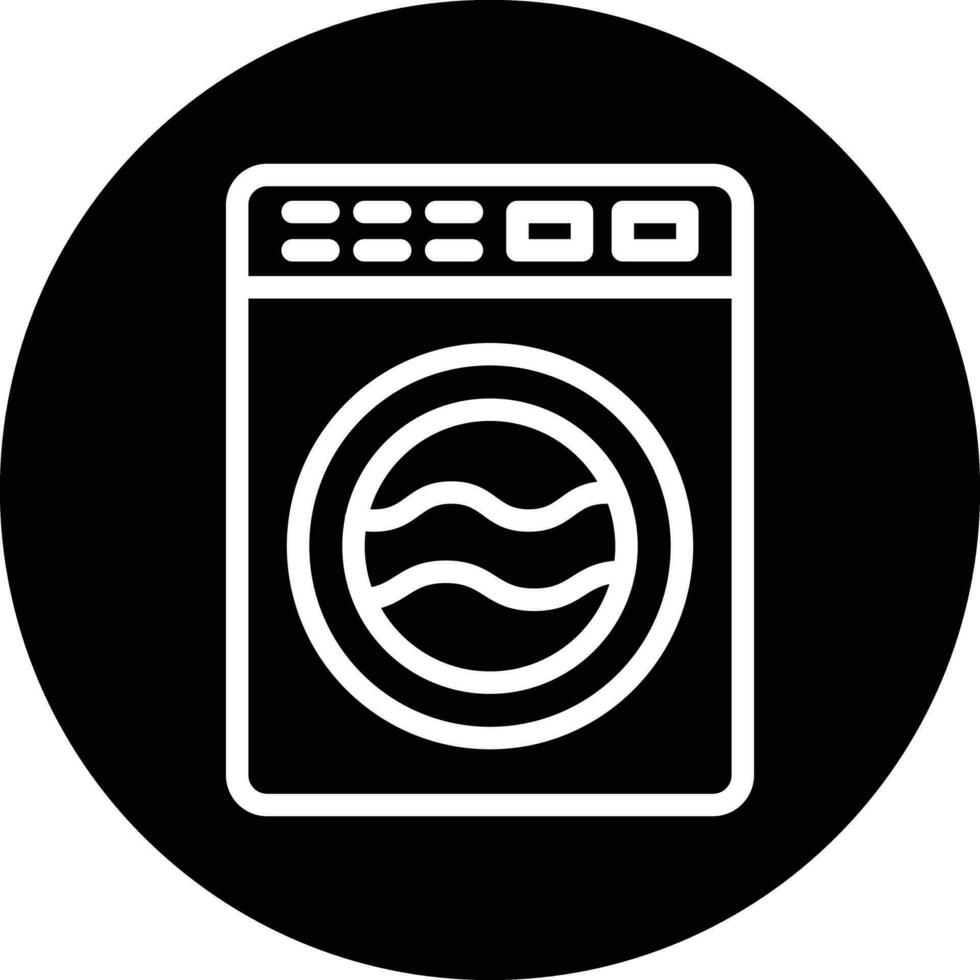 Washing Machine Vector Icon Design