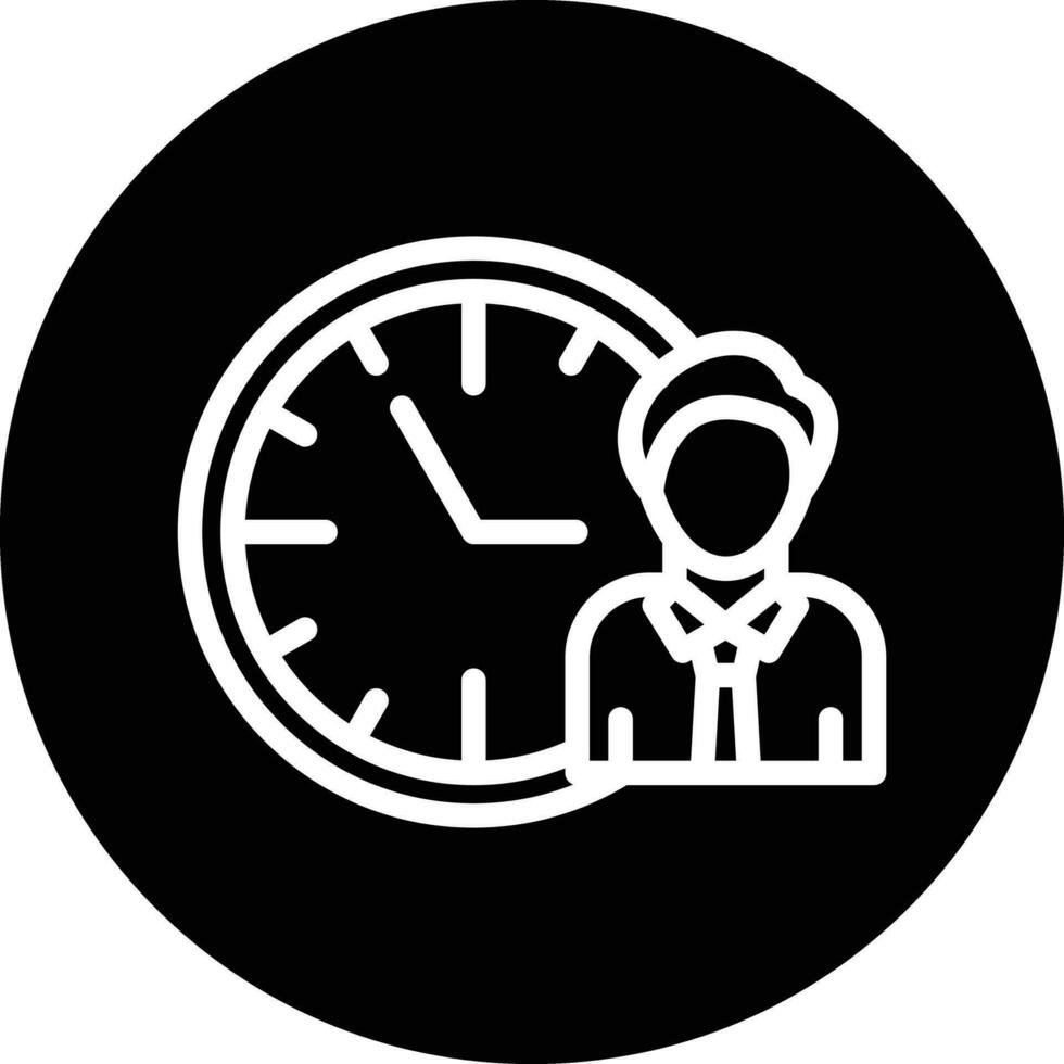 diseño de icono de vector de horas de trabajo