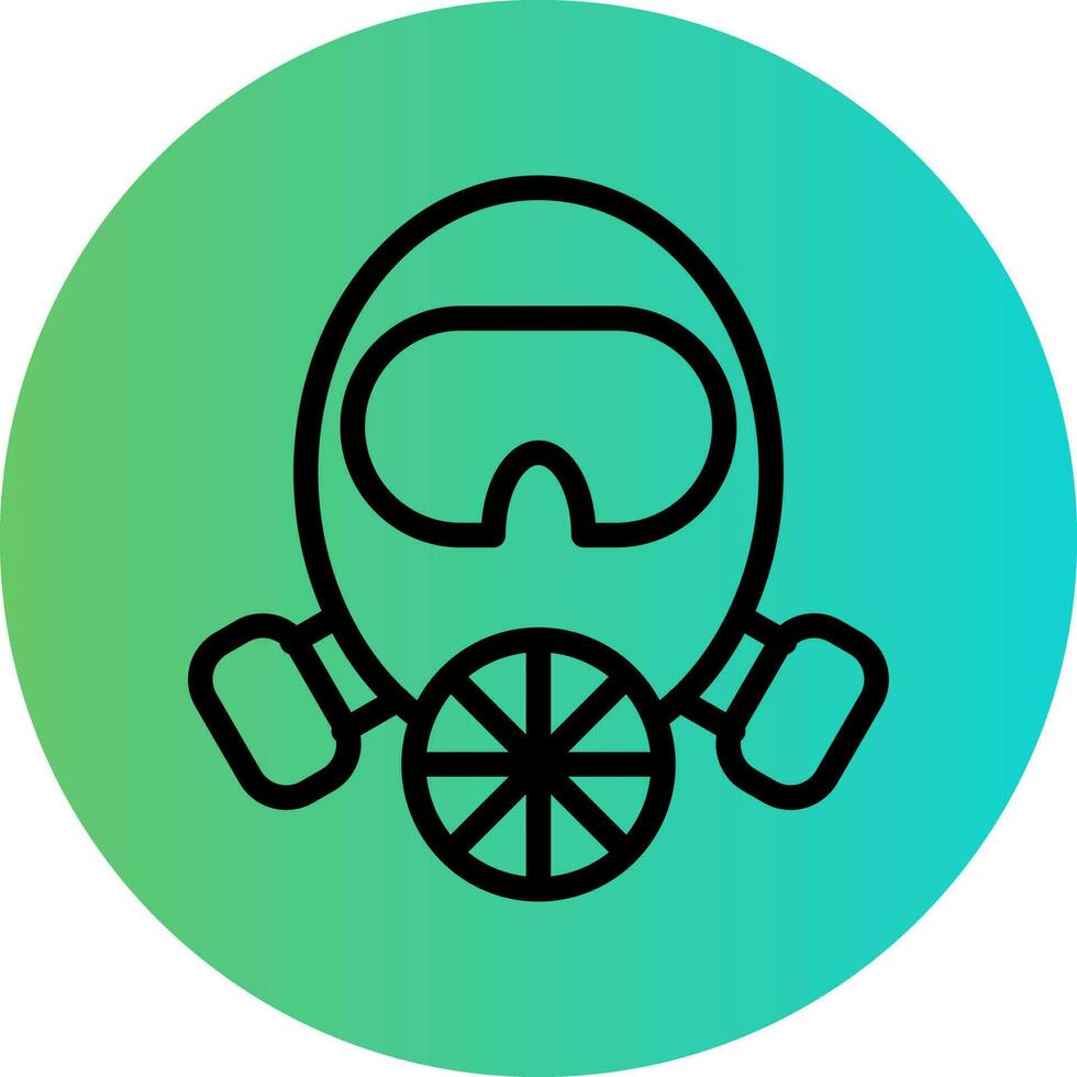 Fireman Mask Vector Icon Design